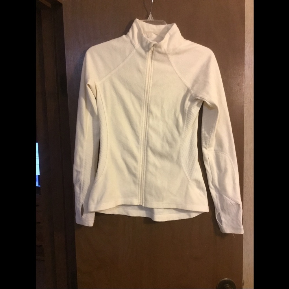 Jockey white running jacket